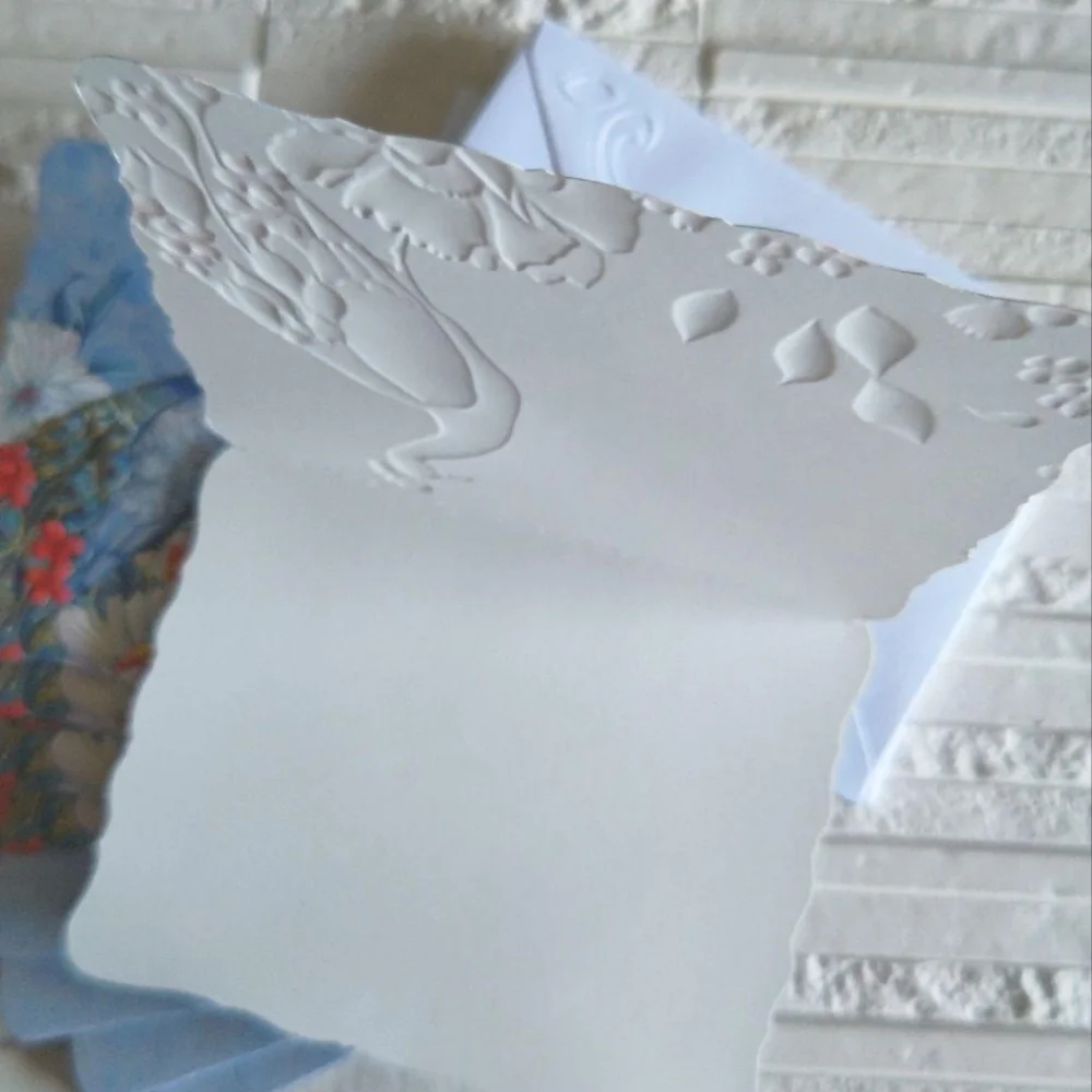 🐦Nicole Tamarin Peacock Design Card & Envelope Set (10 of each) with Box - Picture 5 of 6